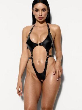 Pamela Leather Crotchless Fullbody